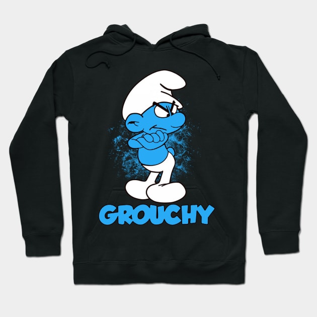 Grouchy Smurf Hoodie by dyazagita